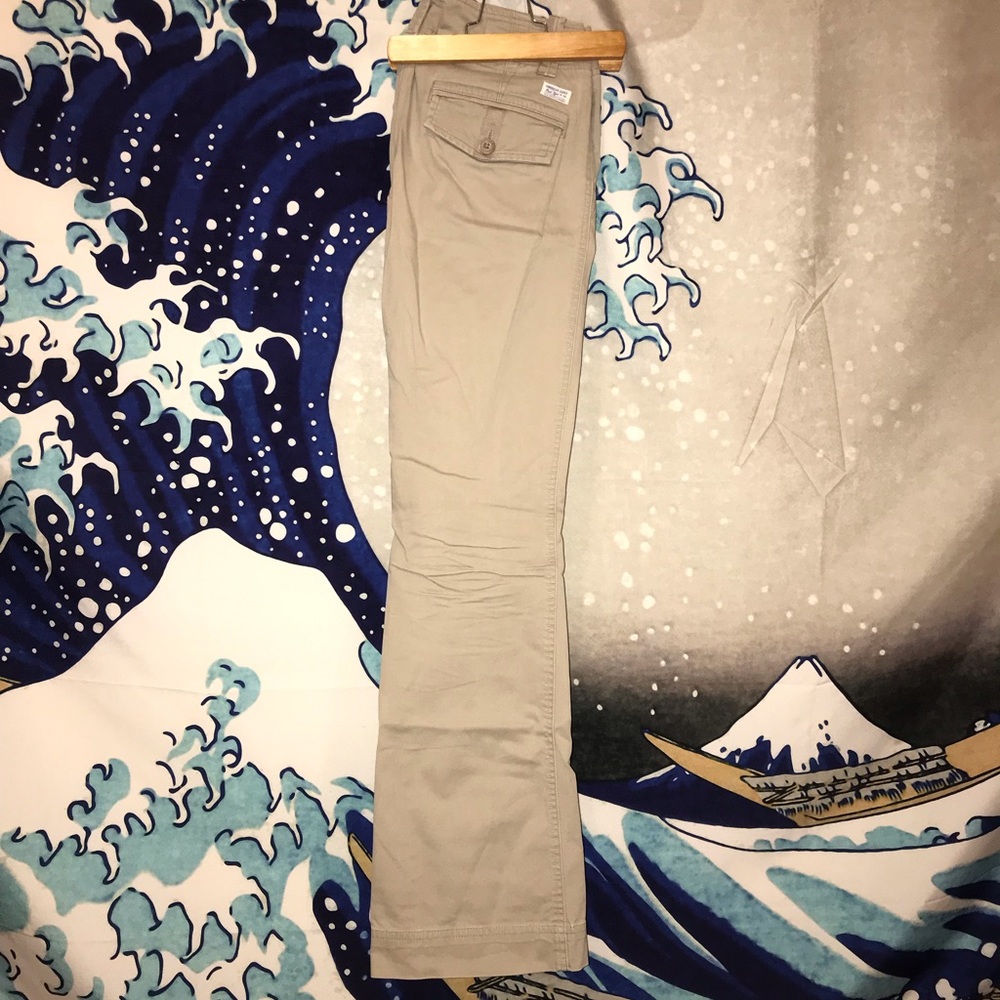 Khaki Bootcut Pants
